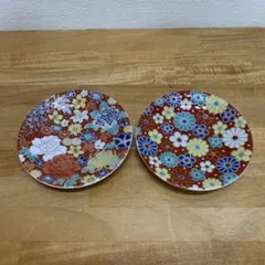 未使用品　九谷焼　花柄　小皿のサムネイル