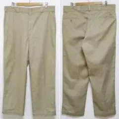 80s W38 L30 DICKIES ワークパンツ 874 カーキ USA製