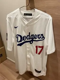 ロサンゼルス・ドジャースの東京シリーズ ユニフォーム 大谷 17 サイズ