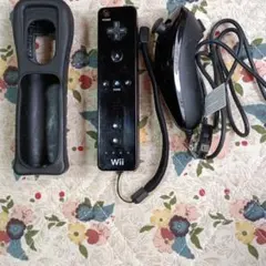 Wii リモコン 本体 ブラック ジャケット付き