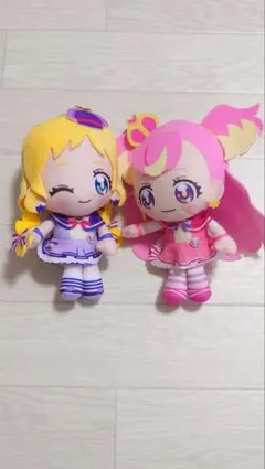 わんだふるプリキュア ころっとまんまるプリフェイスぬいぐるみ 2体セット