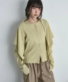 THE YOn ストールセットクルーネックカーディガン 2点セット