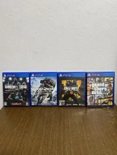 ps4ソフト4本 外付けHDD2TB