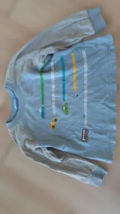 familiar 車プリント 長袖カットソー 100cm