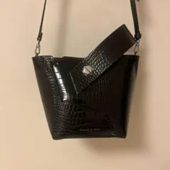 CHARLES & KEITH クロコダイル風ショルダーバッグ