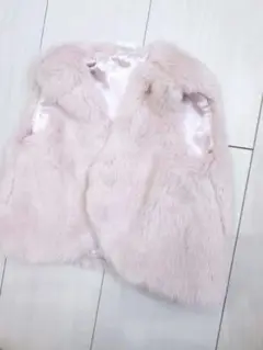 H&M ピンクファーベスト 92サイズ
