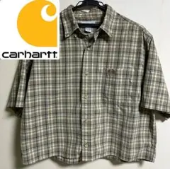 Carhartt チェック柄 半袖シャツ 短丈 ボックスシルエットのサムネイル