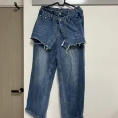 THECROSS デニムジーンズ サイズL ザクロス ダメージ加工 - メルカリ