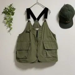 ニコアンド＊ポケットポケットベスト フィッシングベスト カーキ