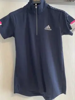 adidas ネイビー 半袖ポロシャツ