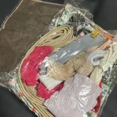 手芸素材セット レース・リボン・布