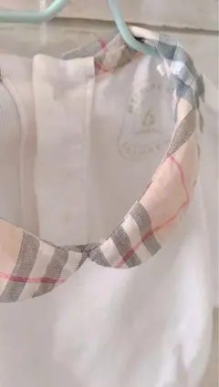 バーバリー長袖ロンパース