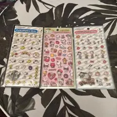 池*ス様 PEANUTS PUKUPUKU SEAL シール3シートセット