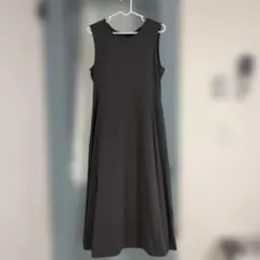 エアリズムノースリーブ ロングワンピース L チャコールグレー