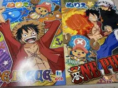 ONE PIECE ワンピース　A5サイズ　ぬりえ　2冊セット