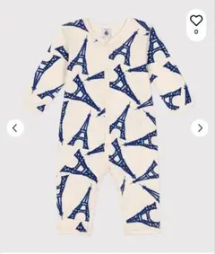 Petit Bateau ロンパース 6m プチバトー