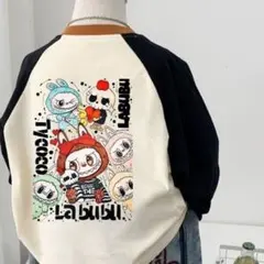 Labubu ラブブキャラクター長袖カットソー