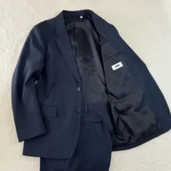 ユニクロ　U セットアップ　ジャケット　パンツ　スーツ　ネイビー　M