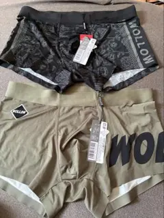 WOLLOW ボクサーパンツ 新品 2枚組 メンズ M