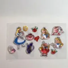 正規品　ディズニー 不思議の国のアリス プチドロップステッカー おすそ分け