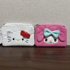 韓国ダイソー ハローキティ マイメロ　コインケース 2個セット