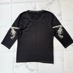 roar ロアー 二丁拳銃 2丁拳銃 染み込みプリント 七分袖 カットソーのサムネイル