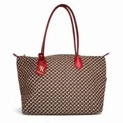 極美品✨️ロベルタピエリ トートバッグ タタミ 赤 収納◎ A4可