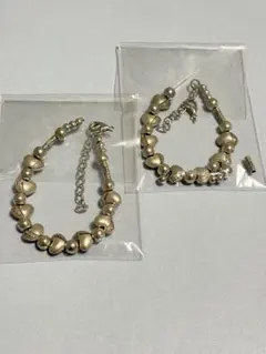 ブレスレット2本分のパーツセット　ビーズ