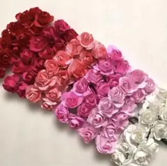 ペーパーフラワー 72本 まとめ売り Ｂ品 造花 /コラージュ素材 ハンドメイド