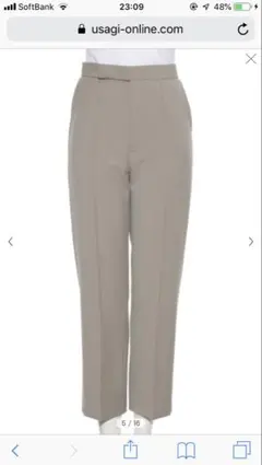 Mila owen / ハイウエストクロップドスーツパンツ