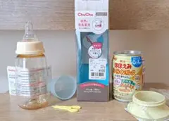 ChuChu スリムタイプ哺乳瓶 150ml ＆明治ほほえみ らくらくミルク