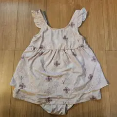 moz モズ 花柄リボン付きワンピース水着