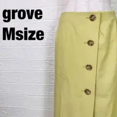 grove グローブ フロントボタン ロングタイトスカート　260