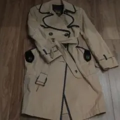 バーバリーブルーレーベル　革パイピング　トレンチコート
