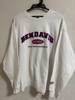 BEN DAVIS ホワイト スウェット L