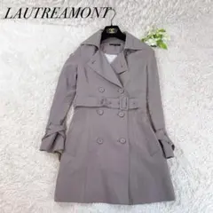 LAUTREAMONT チャコールグレー　トレンチコート ダブルブレスト M