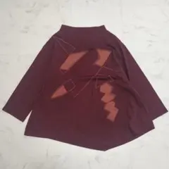 慈雨　センソユニコ　ジウ　シャツ　トップス　アシンメトリー　藍染め　パープル　紫 慈雨 センソユニコ ジウ シャツ トップス アシンメトリー 藍染め