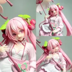 桜ミク リペイント フィギュア AMP+ 桜ドレスver. 初音ミク