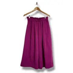 GLOBAL WORK フレアスカート Fサイズ パープル　ロング丈　レディース