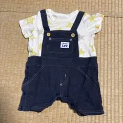 Buddy Lee 星柄　オーバーオール風ロンパース　60 70cm