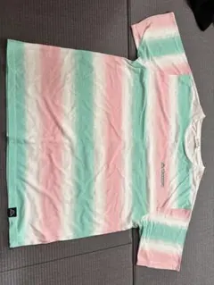 Kappa 半袖Tシャツ パステルストライプ Mサイズ