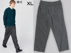 美品 ユニクロC イージーワイドテーパードパンツ XL ダークグレー