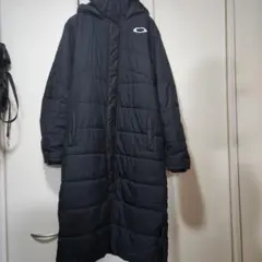 ARLEY フード付きロングベンチコート 黒