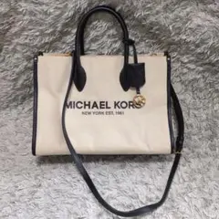 MICHAEL KORS ショルダーバッグ ベージュ ブラック