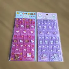 ハローキティ　タイルシール　2点セット　シール交換