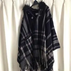 ZARA ポンチョコート(フード付き)のサムネイル