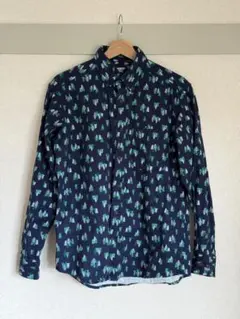 LANDS’ END長袖シャツ ネイビー