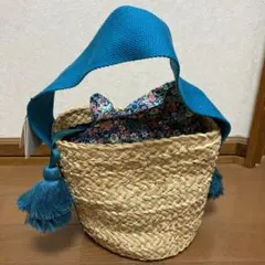 kaladun ストローバッグ 花柄内装