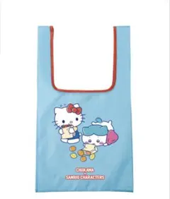 ちいかわ×サンリオキャラクターズ ハチワレ×ハローキティ　総柄 エコバッグ