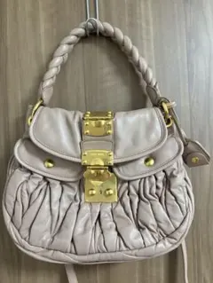 miu miu 2way ショルダーバッグ ギャザーのサムネイル